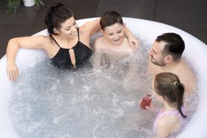 <span class=keywords><strong>Spa</strong></span> gonflable en PVC pour 4 adultes, avec jets d'air massants, utilisation intérieure/extérieure, 1,80 m x 66 cm, avec <span class=keywords><strong>accessoires</strong></span>. - Product Image 5