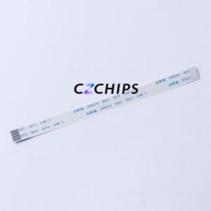 FC-1.0B-6P-100mm FFC Cable (Flexible Flat Cable) P=1mm Connector 6P 1mm 0.3mm Non-Inverting - Product Image 1