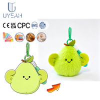 UYEAH OEM/ODM Op Maat Ontworpen Mini Cartoon Fruit Pluche Sleutelhanger Pop Zacht Pluche Dierenfiguur Pluche Speelgoed Sleutelhanger Cadeau Hangtas
