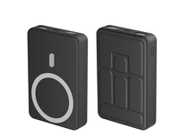 Batterie externe magnétique sans fil haute capacité 22,5W/18W/10W avec écran LED, ports Type-C et USB, support de câbles, utilisation en extérieur