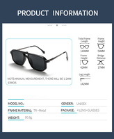 Lot de 4 Lunettes de Soleil Polarisées Anti-Radiation Solides avec Verres TAC et Monture Métallique TR pour Hommes et Femmes – Idéales pour l'Extérieur