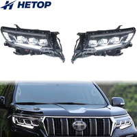 Phares HETOP Prado 2018-2023 : Amélioration LED, feux de jour DRL, lentille de signalisation, phares avant modifiés pour Toyota