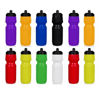 Bouteille d'eau de sport en plastique anti-fuite ZB, personnalisable avec logo, sans BPA, 22 oz, compressible, pour vélo, cyclisme, fitness et course à pied