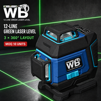 Niveau laser vert 4D 16 lignes 360 degrés, auto-nivelant, pour l'alignement des carreaux de sol/mur, outil de construction pour l'intérieur