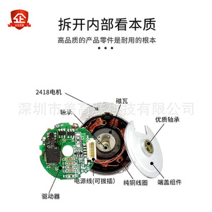Motor sin Escobillas Meigaolian R-2418 DC de 24.1mm, 12V/24V, Velocidad Ajustable, Mini Motor Reversible - Product Image 2