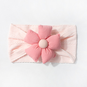 Çocuk saç aksesuarları bebek kız yenidoğan kafa bandı elastik çiçek kafa bandı Hairband yay naylon bebek kafa bandı - Product Image 6