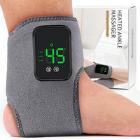 Ceinture de massage chauffante pour la cheville rechargeable par USB 2025, masseur de pied sans fil, vibration, attelle de cheville chauffante