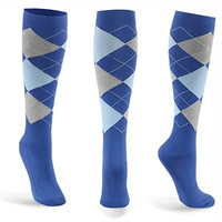 Chaussettes de sport longues personnalisées en usine, chaussettes de compression professionnelles pour le cyclisme, chaussettes de gym avec impression de logo