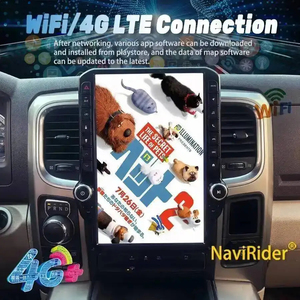 Radio con Pantalla Táctil Android para Automóvil, Reproductor Multimedia con Carplay, Unidad Principal con Reproductor de Video para Dodge RAM 1500, Modelos 2013-2017 - Product Image 5