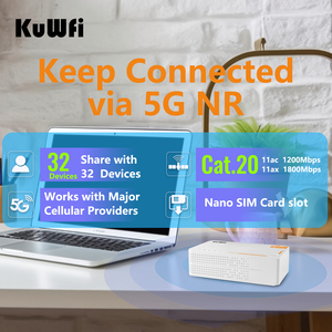Routeur CPE 5G KuWFi <span class=keywords><strong>Ax3600</strong></span> 4000 mAh Wifi 6 Routeur Wifi de poche 5G débloqué Routeur Wifi portable 5G avec emplacement pour carte SIM - Product Image 3