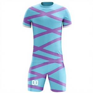 ชุดนักบอลเสื้อฟุตบอลผ้าโพลีเอสเตอร์แบบ100% ออกแบบโลโก้ได้ตามต้องการ - Product Image 1