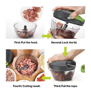 Mutfak Gadget <span class=keywords><strong>Mini</strong></span> manuel gıda parçalayıcı el düzenlenen sebze kesicisi halat sarımsak kesici sebze meyve büküm parçalayıcı - Product Image 3