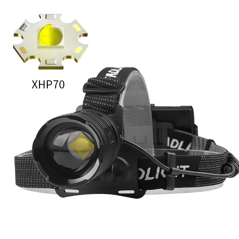 1000m ZOOM XHP70 30W 1200 lumen 18650 output LED Headlight USB Rechargeable Waterproof Fishing Light Sensor Headlamp