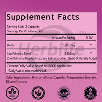 Capsules de Palmier Nain (Saw Palmetto) OEM/ODM les plus vendues pour Femmes avec Bitoin, Soutien à la Santé Féminine pour les Cheveux, la Peau, les Ongles et les Voies Urinaires