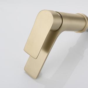 Robinet mélangeur chaud/froid de luxe en acier inoxydable 304 pour lavabo de salle de bain, finition or moderne, à poser sur le comptoir, avec cartouche céramique, modèle LT-02, personnalisable - Product Image 3