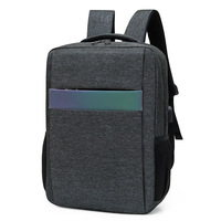 Sac à dos professionnel pour homme avec port de chargement USB, bande réfléchissante, tissu Oxford imperméable, 20-35L, pour ordinateur portable urbain, en polyester