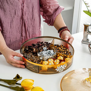 Nouvelle assiette de fruits salon Table basse ménage lumière sèche luxe boîte à bonbons écrou Snack en attente stockage scellé - Product Image 6