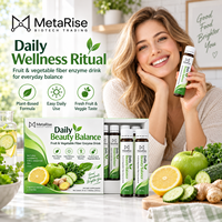 Marque privée OEM, liquide oral à base d'enzymes de fibres de fruits et légumes pour adultes, bien-être digestif, nutrition fonctionnelle, 30 ml x 7 flacons