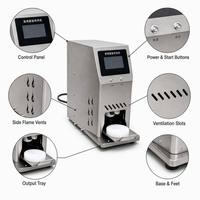 Machine à rouler la pâte automatique, laminoir à pâte commercial en acier inoxydable, épaisseur réglable pour boulangerie, pâte plate, gâteau