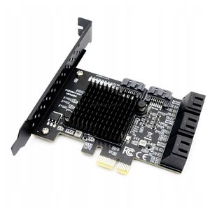 Carte adaptateur SATA 3.0 PCI PCIe 1X vers 8x, haute qualité, 6 Gb/s, 8 ports, carte d'extension SATA, vente chaude - Product Image 5