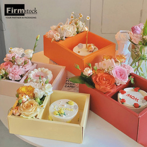 Flowers Luxury Custom Hat Boxes Bouquet Gift Mom Rectangle Black Round Soap Flower Box