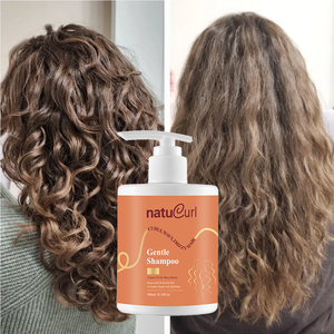 Juego de champú y acondicionador de cabello rizado de reparación orgánica de aceite de ricino sin sulfato de tratamiento de cuidado del cabello de etiqueta privada personalizada - Product Image 2