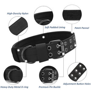 OEM personalizado ajustable Pet <span class=keywords><strong>Collar</strong></span> Fabricante Heavy Duty Pet Training <span class=keywords><strong>Nylon</strong></span> táctico perro <span class=keywords><strong>Collar</strong></span> para perros medianos y grandes - Product Image 2