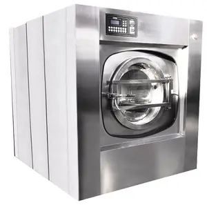 Mesin Pencuci Laundry Profesional Tiongkok, Mesin Cuci Otomatis Kapasitas 15Kg dengan Fungsi Dehidrasi