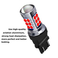 Auto Small LED Bulb T25 3156 P24W 3157 P27/7W 3030 27SMD Car Reverse Parking Stop Turn Signal Lighting System Canbus Error Free