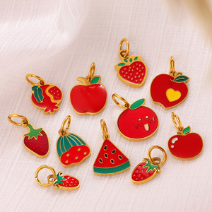 จี้ผลไม้โลหะผสมสังกะสีสำหรับผู้หญิง DIY เครื่องประดับของขวัญ - Product Image 3