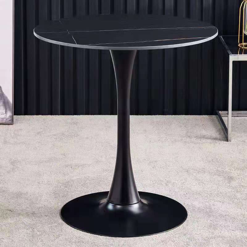 Black marble round table (upgraded version)
