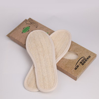 Plantillas de lufa natural que absorben el sudor, transpirables, desodorantes, unisex, para deportes, adultos, todas las estaciones, 2 piezas, talla 35-44