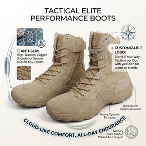 <span class=keywords><strong>Bottes</strong></span> tactiques de désert en <span class=keywords><strong>daim</strong></span> <span class=keywords><strong>kaki</strong></span> XinXing pour l'entraînement tactique - Product Image 2