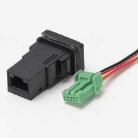 Interruptor de botón LED doble de 12V para coche, con símbolos personalizados, barra de luz LED, interruptor de control central para coche, 33x22CM