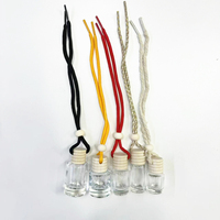 Flacon de parfum 8ml 10ml Diffuseur d'huiles essentielles en verre Mini vide avec bouchon en bois suspendu Boîte en papier Cosmétique Haut de gamme