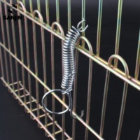 Loquet à ressort polyvalent personnalisé pour cage à animaux, ressort de tension pour porte de cage à lapin avec crochet pour fixer toutes les cages à animaux