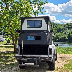 3 Kişilik King Size Pikap Kamyonet Tentesi, Yalıtımlı Sert Kabuklu Tavan, Dahili LED Işık ve Havalandırma ile Aile Kampı ve Uzun Yolculuklar İçin - Product Image 3