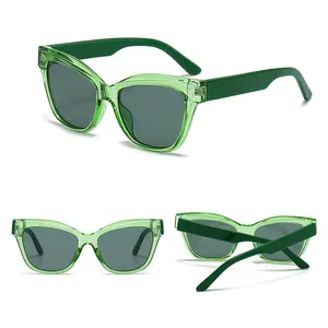 DL GLASSES Günstige Cool Cat Eye Sonnenbrille mit großem Rahmen Retro Fashion Leopard Unisex Sun Shades 2024 für Damen Brillen Gafas De Sol