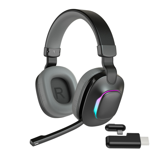 New Design 2.4Ghz Wireless Gaming Headset Bluetooth Gamer Headphones for Pc Ps Ps5 Ps4 Phones