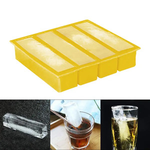 4-khoang Silicone <span class=keywords><strong>Ice</strong></span> <span class=keywords><strong>Cube</strong></span> khay và khuôn-bền Silicone khay - Product Image 4