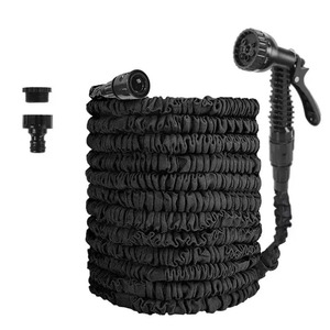 <b>Expandable</b> Garden <b>Hose</b> 50 Ft Kink Free Telescopic Water <b>Pipe</b> With Spray Nozzle For Outdoor Horticulture Landscaping Use - Product Image 1