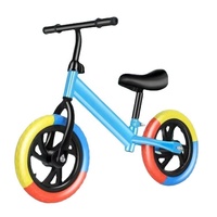 Vélo d'équilibre léger en plastique pour enfants de 2 à 7 ans, 12 pouces, idéal pour l'entraînement en extérieur – Meilleure vente