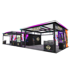 Stand de Exhibición de 20x20 Fácil de Montar, Diseño Original Exclusivo de Street Vibes con Pantalla LED y Logotipo Luminoso, Stand Reutilizable - Product Image 1