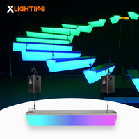 Lumières cinétique LED Cube cinétique intelligent à levage 300W RVB pour spectacles de scène Installations d'événements et projections architecturales