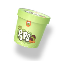 LIKLAK Creative 3D Mini Fruit Ice Cream Reproduisant la Forme Tridimensionnelle des Fruits Frais Saveur Fruit Pur 140g par Boîte