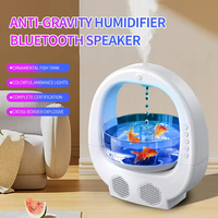 Humidificateur à goutte d'eau antigravité LX pour aquarium, diffuseur d'arômes intelligent, refroidisseur d'air, haut-parleur BT à refoulement, veilleuse