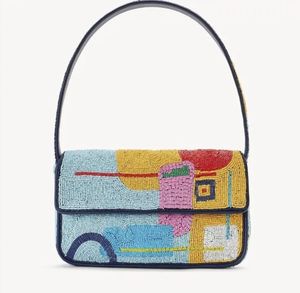 Stylish Genuine Leather <b>Shoulder</b> Bag Custom Colorful Print, Chain <b>Strap</b>, Portable Handbag for Women’s Essentials - Product Image 1