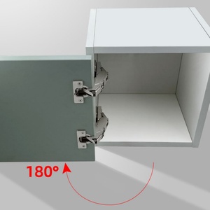 180 Degree Concealed Hydraulic Adjustable 35mm Nickel-Plated Steel Buffer Hinges Soft Closing Cabinet Hotel Bedroom Home Office - Product Image 2