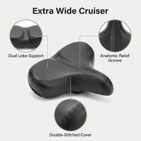 Asiento de Bicicleta SY Fashion, Suave, Grande, con Amortiguación, para Bicicletas de Montaña Eléctricas, Venta al Por Mayor de Fábrica