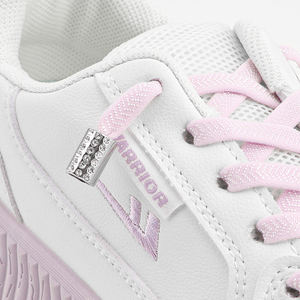 <span class=keywords><strong>Cordones</strong></span> Planos Elásticos con Hebilla de Metal de Diamante, <span class=keywords><strong>Cordones</strong></span> Planos <span class=keywords><strong>sin</strong></span> Lazos para <span class=keywords><strong>Zapatillas</strong></span> de Deporte, 1 Par, Novedad, 1 Par - Product Image 2